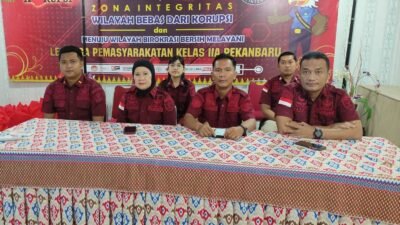 Lapas Pekanbaru Ikuti Zoom Terkait Pengumpulan Data Dukung RKT RB Triwulan I 2025