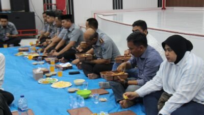 Momen Buka Puasa Jajaran Lapas Pekanbaru Bersama Warga Binaan