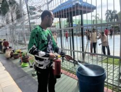 Perawatan dan Pengecekan APAR, Salah Satu Langkah Preventif Antisipasi Kebakaran Pada Lapas Pekanbaru