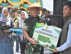 Danrem Tinjau Opslah dan Tanam Padi Serentak Serta Peresmian Rehab Makoramil 15/Kuala Kampar