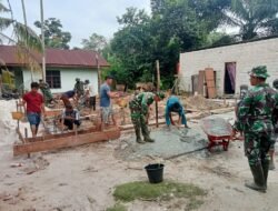 Personil Satgas TMMD Ke-124 Kodim 0320 Dumai Beri Harapan Baru, Perbaiki RTLH Untuk Warga Bukit Kayu Kapur
