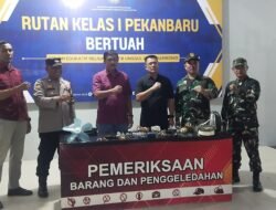 Kakanwil Ditjenpas Riau Pimpin Langsung Razia Blok Hunian Rutan Pekanbaru