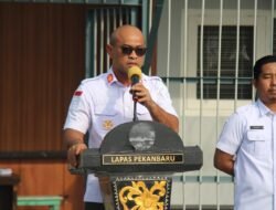 Semangat Kebhinekaan, Kalapas Pekanbaru Pimpin Upacara Peringatan Hari Lahir Pancasila