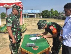 Kasrem 031/WB Pimpin Upacara Penutupan TMMD Kodim Dumai
