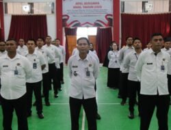 Lapas Pekanbaru Ikuti Apel Bersama Pegawai di Lingkungan Kemenko Bidang Hukum HAM Imipas, Kemenkum, Kemenham, serta Kemenimipas
