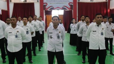 Lapas Pekanbaru Ikuti Apel Bersama Pegawai di Lingkungan Kemenko Bidang Hukum HAM Imipas, Kemenkum, Kemenham, serta Kemenimipas