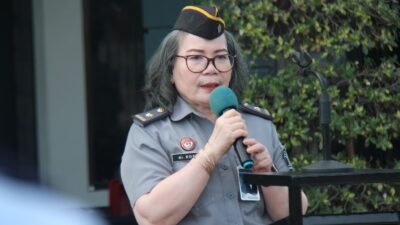 Memasuki Masa Purnabakti, Dokter Senior Lapas Pekanbaru Pimpin Apel Pagi