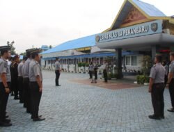 Memperkuat Kedisiplinan, Lapas Kelas IIA Pekanbaru Laksanakan Apel Pagi Rutin