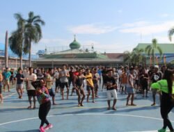 WBP Lapas Kelas IIA Pekanbaru Jaga Kesehatan dengan Senam Pagi Rutin