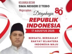 SMA Negeri 2 Tebo ucapkan HUT RI Ke-80