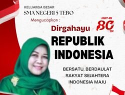 SMA Negeri 5 Tebo Ucapkan Selamat HUT RI ke-80
