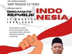SMP Negeri 13 Tebo Ucapkan Selamat HUT RI ke-80
