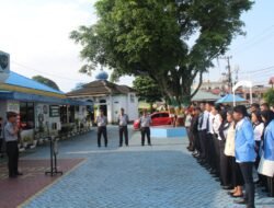 Apel Pagi Lapas Kelas IIA Pekanbaru: Kasubag TU Ingatkan Bahaya Judol dan Tekankan Disiplin Tugas