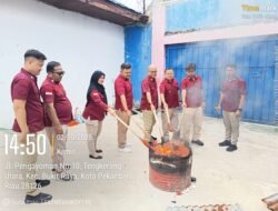 Upaya Perketat Pengawasan, Lapas Pekanbaru Musnahkan Barang Bukti Hasil Razia