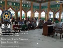 Kajian Tassawuf Warnai Program Pendidikan Karakter Berbasis Kearifan Lokal di Lapas Pekanbaru