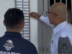 Lapas Pekanbaru Gelar Pengecekan Papan Sterg Kamar Hunian WBP