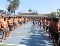 Wujudkan Pembinaan yang Sehat, Lapas Kelas IIA Pekanbaru Laksanakan Senam Rutin bagi WBP