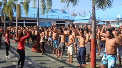 Lapas Kelas IIA Pekanbaru Gelar Senam Pagi Rutin untuk Tingkatkan Kebugaran Warga Binaan