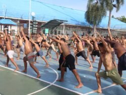 Lapas Kelas IIA Pekanbaru Hidupkan Semangat WBP Lewat Senam Pagi