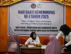 Lapas Kelas IIA Pekanbaru Gelar Pemeriksaan Kesehatan dan Pengobatan Gratis dalam Rangka Hari Bakti Kemenimipas ke-1