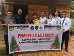 Sentuhan Kasih dari Balik Jeruji: Lapas Kelas IIA Pekanbaru Gelar Bakti Sosial Jelang Natal