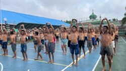 Jaga Kesehatan dan Semangat Positif, Lapas Pekanbaru Rutin Gelar Senam Pagi Bagi Warga Binaan