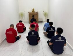 Komitmen Perkuat Pembinaan Kepribadian, Warga Binaan Lapas Pekanbaru Jalani Ibadah di Cetiya Dharma Bakti
