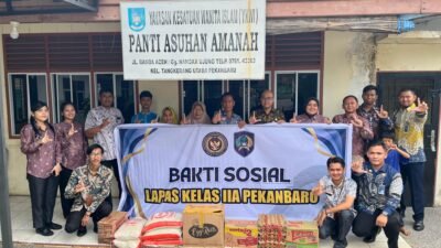 Lapas Pekanbaru Gelar Bakti Sosial di Panti Asuhan, Wujud Implementasi 15 Program Aksi Kemenimipas 2026