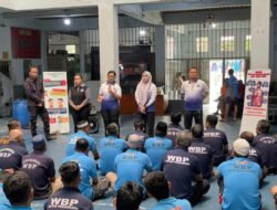 Tingkatkan Kesadaran, Penyuluhan Kesehatan TB–HIV Digelar di Blok Hunian Rutan Kelas I Pekanbaru
