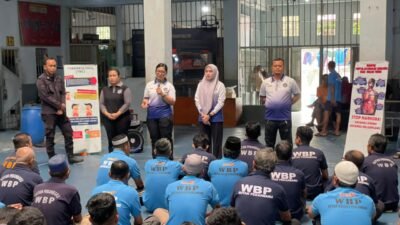 Tingkatkan Kesadaran, Penyuluhan Kesehatan TB–HIV Digelar di Blok Hunian Rutan Kelas I Pekanbaru