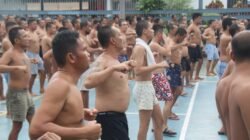 Semangat Pagi Menggema: Senam Bersama Warga Binaan Lapas Pekanbaru