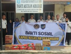 Berbagi di Bulan Suci, Lapas Pekanbaru Gelar Bakti Sosial di Dua Panti Asuhan