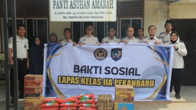 Berbagi di Bulan Suci, Lapas Pekanbaru Gelar Bakti Sosial di Dua Panti Asuhan