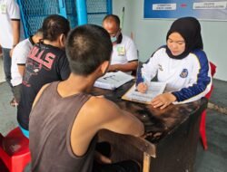 Deteksi Dini dan Cegah Penyakit Menular, Lapas Pekanbaru Lakukan Skrining Kesehatan Warga Binaan Baru