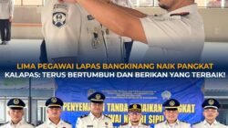 Lima Pegawai Lapas Bangkinang Naik Pangkat, Kalapas: Terus Bertumbuh dan Berikan yang Terbaik!