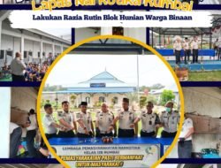 Lapas Narkotika Rumbai Laksanakan Razia Rutin Blok Hunian Warga Binaan