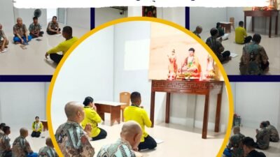 PENUHI HAK BERIBADAH LAPAS NARKOTIKA RUMBAI FASILITASI IBADAH BAGI WBP BERAGAMA HINDU