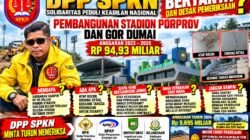 DPP SPKN – PEMBANGUNAN STADION PORPROV DAN GOR DUMAI RP 94,93 HARUS DIUSUT TUNTAS,: KERUSAKAN FISIK JADI SOROTAN